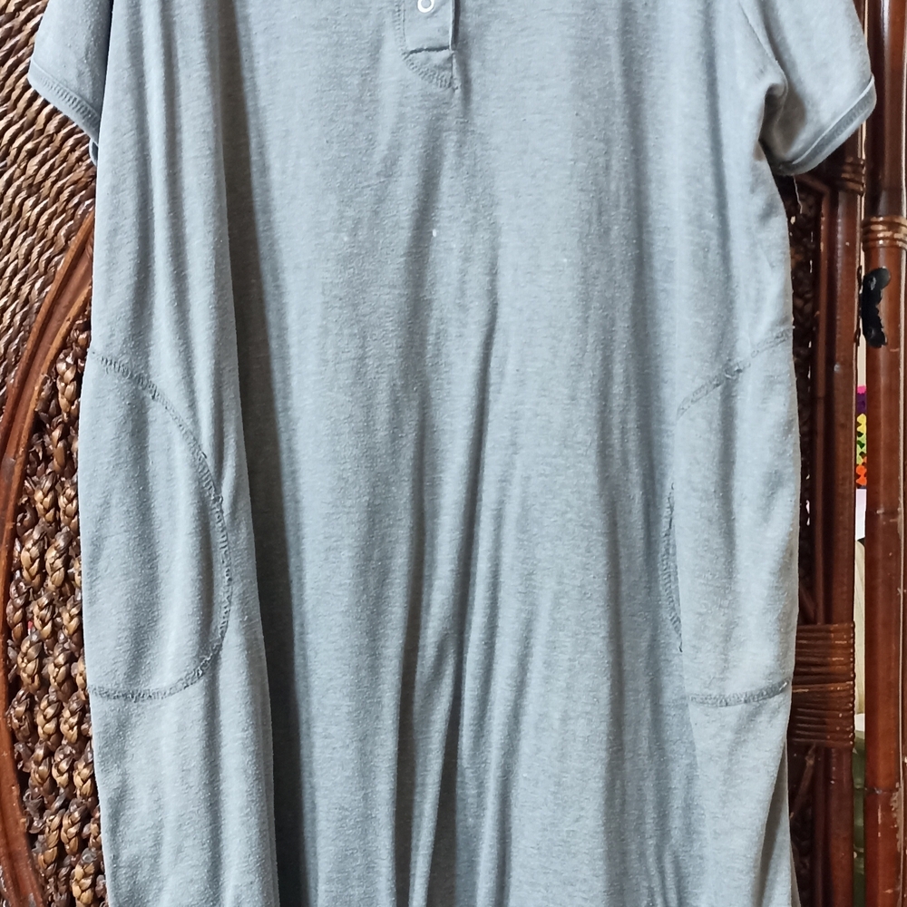Gray Polo Intimates with Soft Heathered Texture
